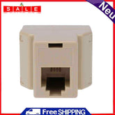 1 to 2 RJ11 Phone Male Splitter Phone Line Male Adapter Conve